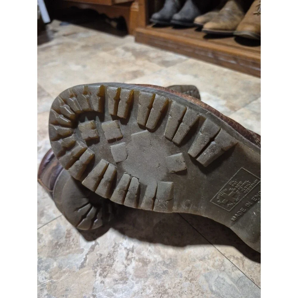 Vintage Dr. Martens Ankle Boots 8287 Brown Men's Size 10 Made in England